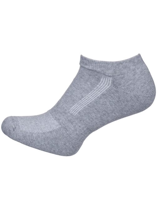 Športové členkové sivé pánske ponožky