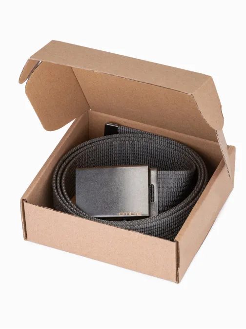 Látkový opasok v tmavo-šedej farbe A376