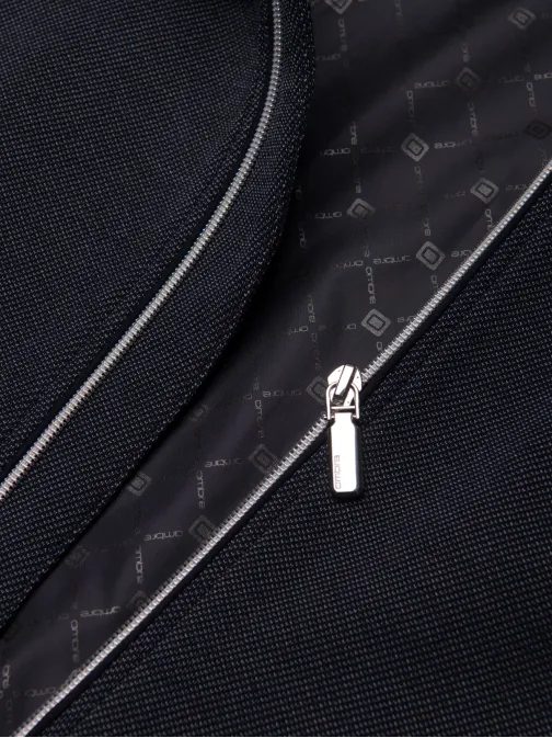 Trendy tmavo modrá bomber bunda V1 JANP-0153