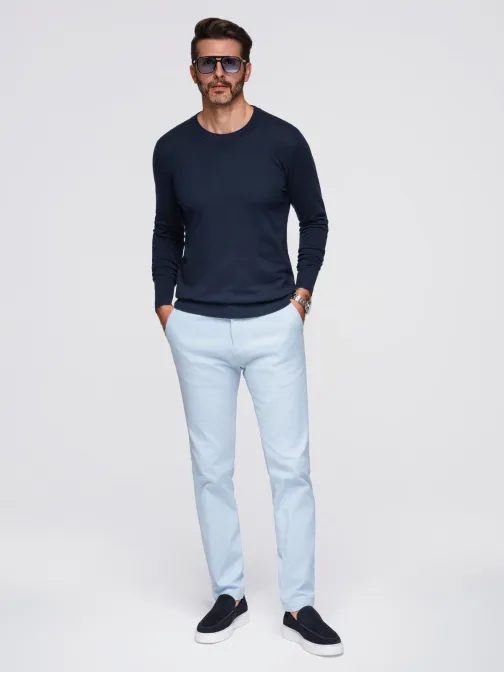 Jedinečný tmavomodrý pánsky sveter  V1 SWSW-0183