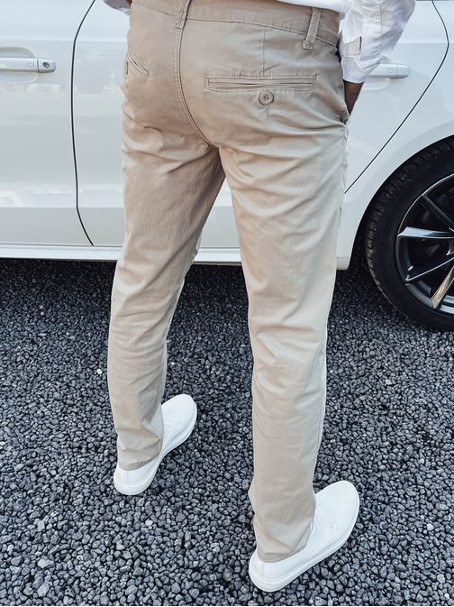 Mestské pánske nohavice béžové