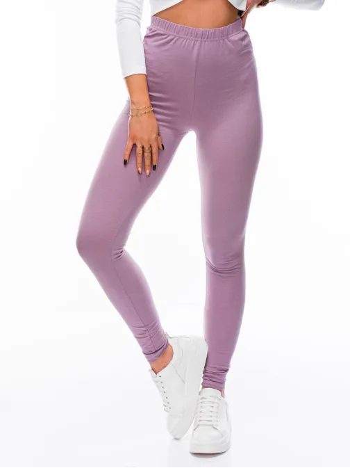 Pohodlné dámske legíny v levanduľovej farbe PLR071