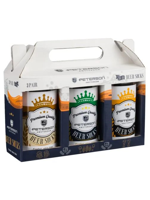 Set ponožiek v plechovke pivo (3 páry)
