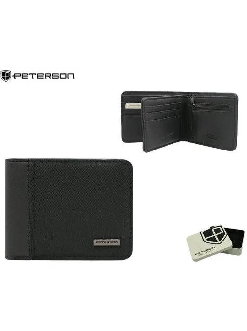 Štýlová čierna pánska peňaženka