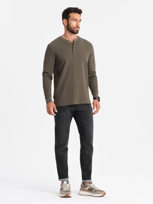 Trendy čierne pánske rifle V3 PADP-0161