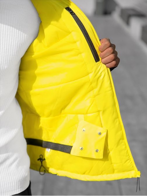 Štýlová žltá zimná bunda JS/HH011/26Z