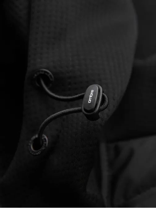 Moderná čierna pánska prechodná bunda V5 JANP-160