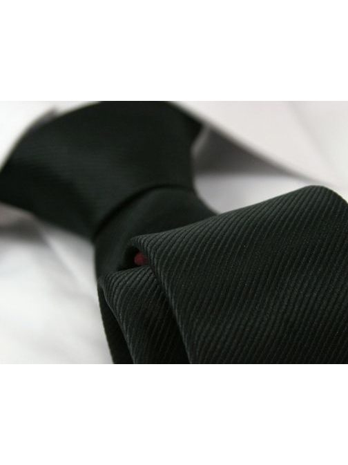 Čierna prúžková pánska kravata