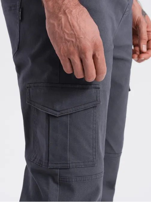 Trendové grafitové joggery V3 PAJO-0123