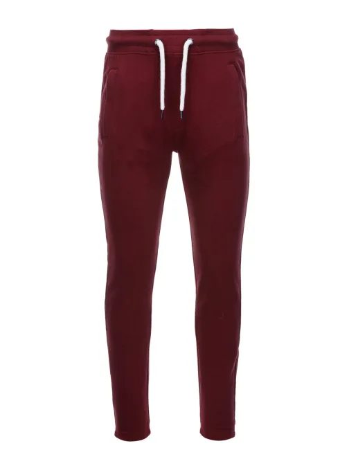 Pohodlné tepláky v bordovej farbe P946