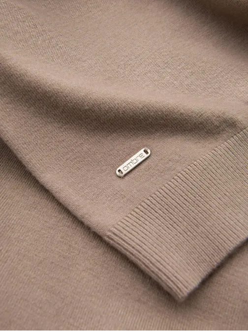 Trendy béžový polorolák V3 SWTN-0125