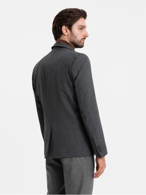 Originálne grafitové pánske sako V1-BLZB-0114