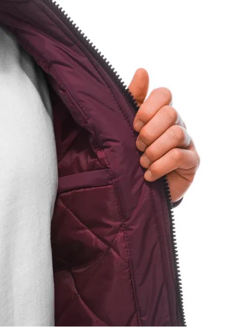 Originálna bordová prechodná bunda C532