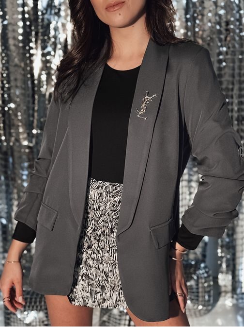 Sivé dámske sako oversize MARANTTA