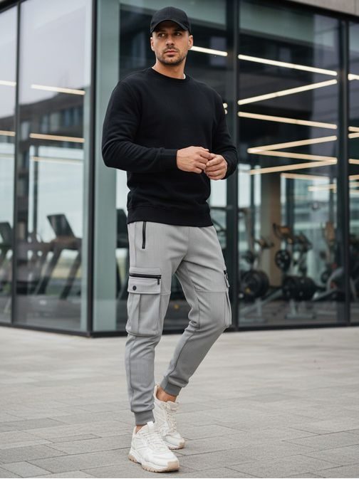 Čierna mikina pre mužov