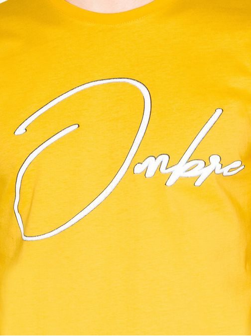 Jednoduché "OMBRE" tričko žlté s989