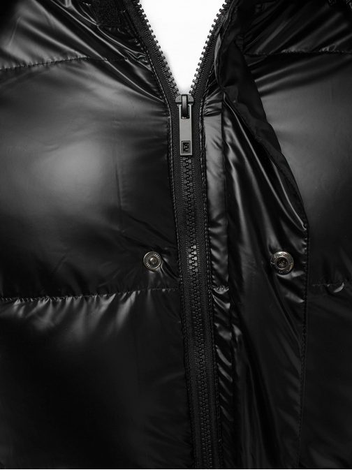 Jedinečná čierna bunda s kapucňou JB/JP1165/3