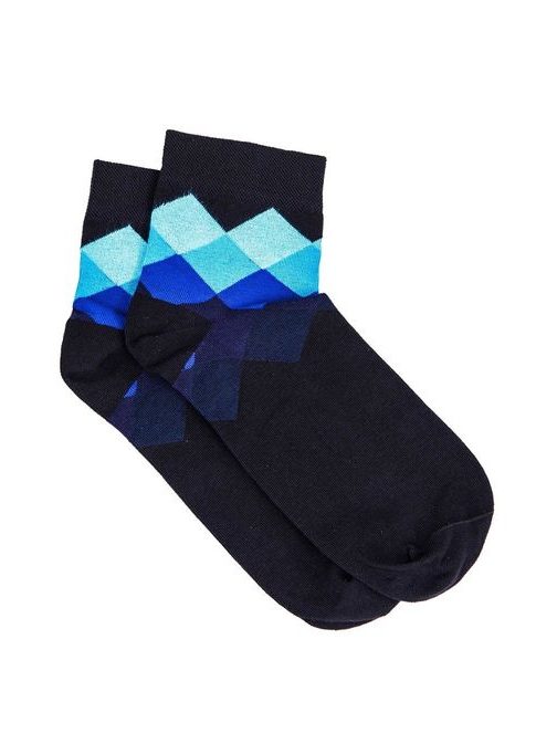 Modré ponožky s trendy vzorom U17