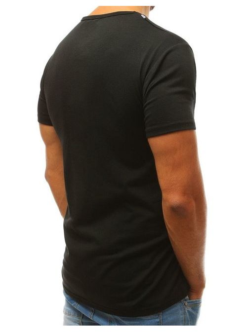 Čierne trendy tričko s potlačou