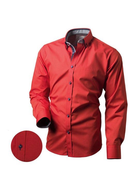 Červená pánska košeľa V161