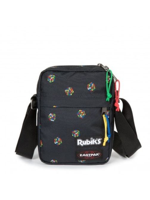 Čierna taška cez plece s rubikovou kockou EASTPAK