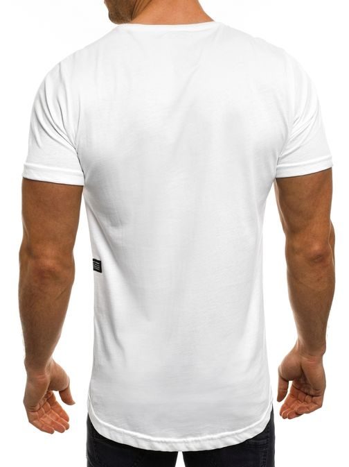 Biele tričko s krátkym rukávom a 3D potlačou BREEZY 255