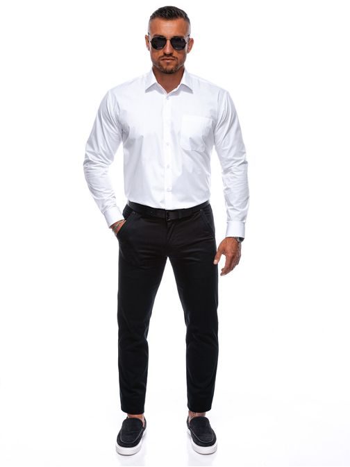 Elegantná biela košeľa K675