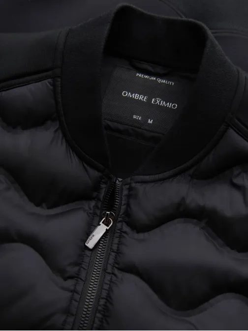 Čierna bomber trendy bunda V1 JALP-0141