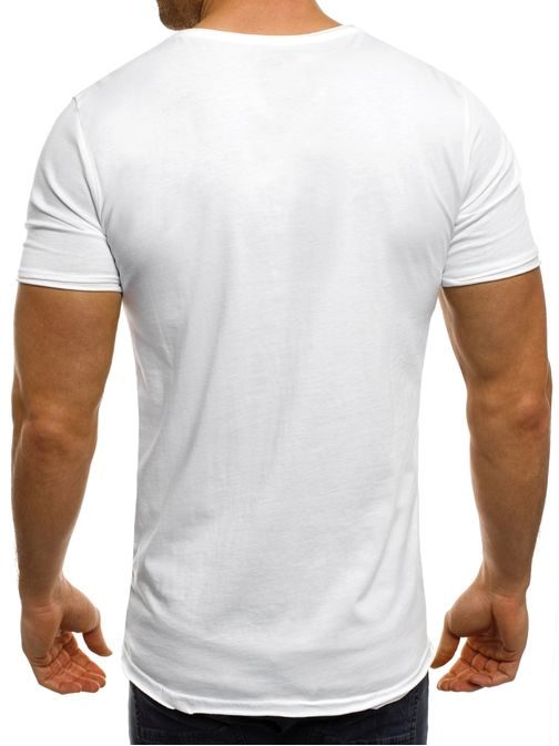 Jednoduché biele tričko BREEZY 302
