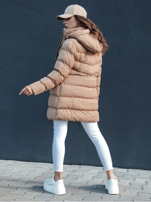 Dámska zimná tmavobéžová bunda Gabrielle