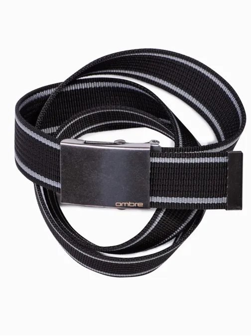 Čierny pánsky opasok A028