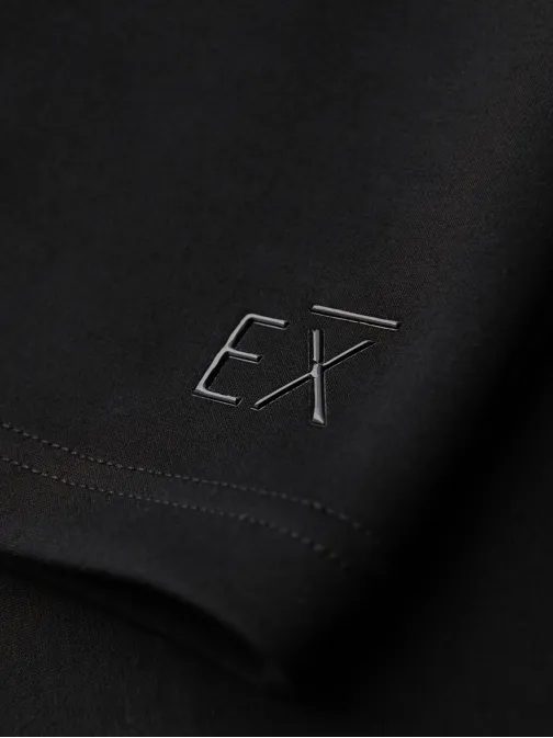 Trendy čierne pánske kraťasy s logom V1 SRBC-0153