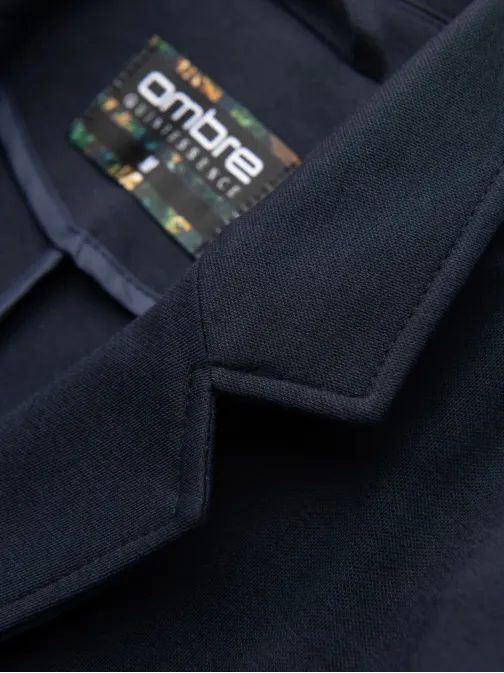 Tmavomodré športové slim fit sako V3 M165