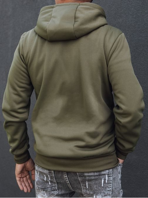 Jedinečná pánska zelená mikina