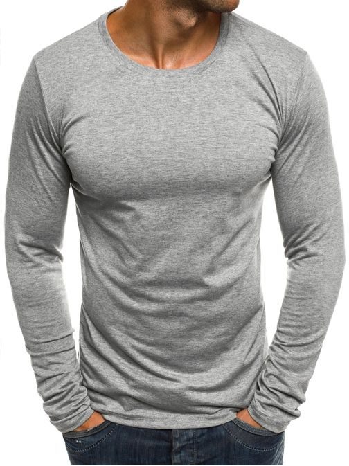 Sivé tričko s dlhým rukávom J.STYLE 2088