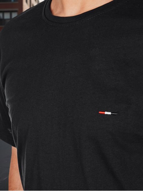 Trendy čierne tričko s krátkym rukávom a s logom