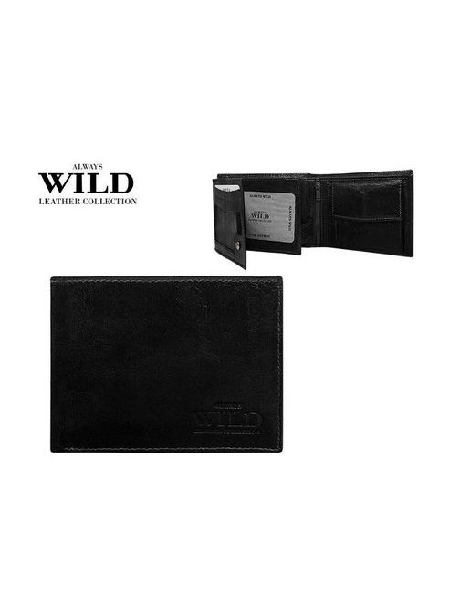 Elegantná čierna peňaženka WILD