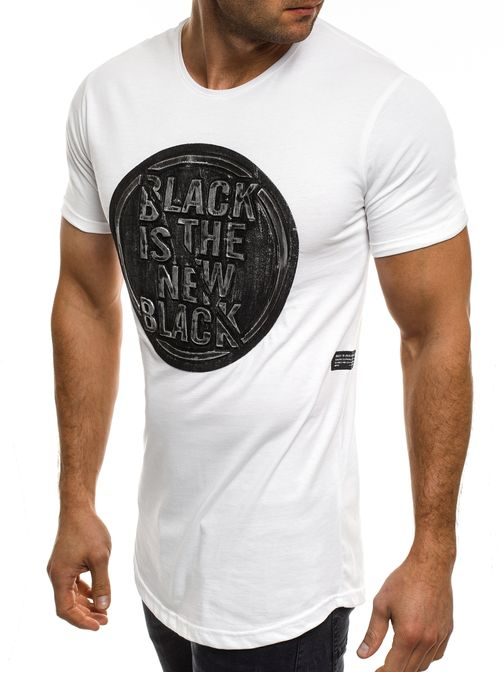 Bavlnené 3D tričko v bielej farbe BREEZY 282