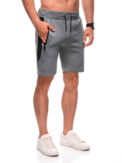 Šedé pánske kraťasy W524