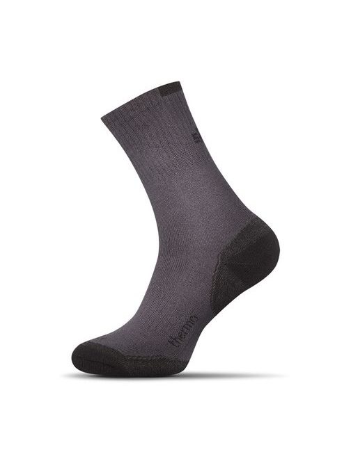 Termo bavlnené tmavo šedé ponožky