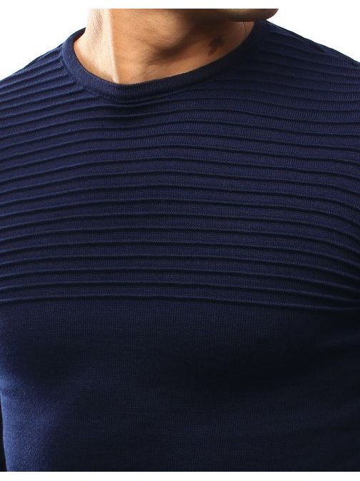 Prúžkovaný granátový sveter so zipsami