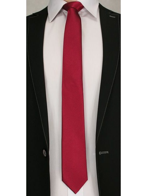 Bordová pánska kravata so vzorom