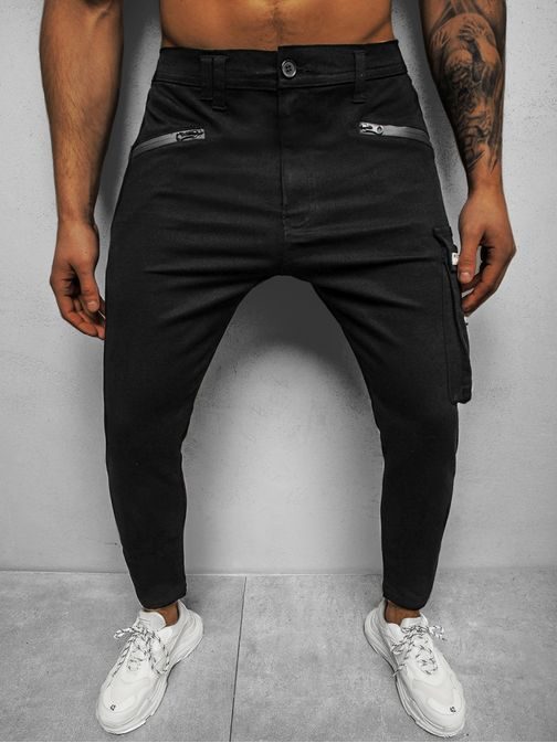 Jedinečné nohavice v čiernej farbe B/20005SPZ