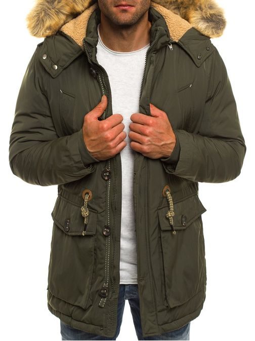 Khaki pánska parka J.BOYZ X1020K