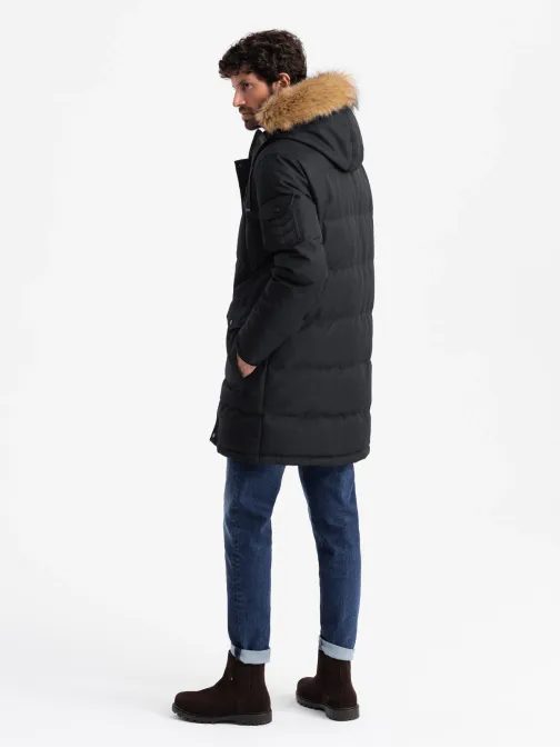 Zimná čierna parka V2 JALP-0182