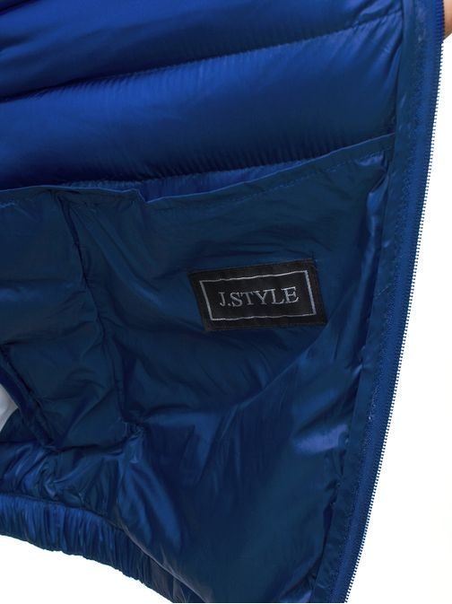 Prechodná prešívaná bunda v nebeskej farbe J.STYLE 3083