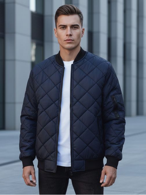 Granátová bomber prešívaná bunda