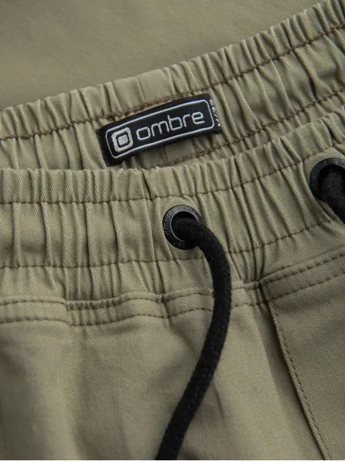 Trendové khaki joggery V1 PAJO-0125