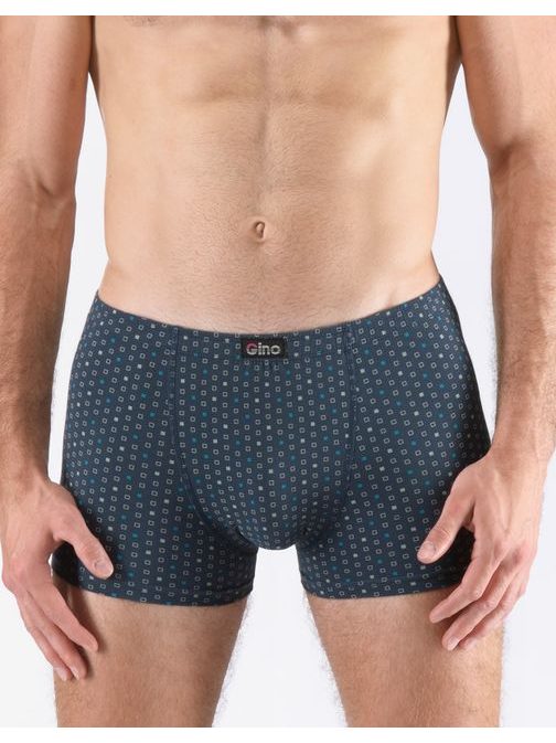 Vzorované tmavomodré pánske boxerky