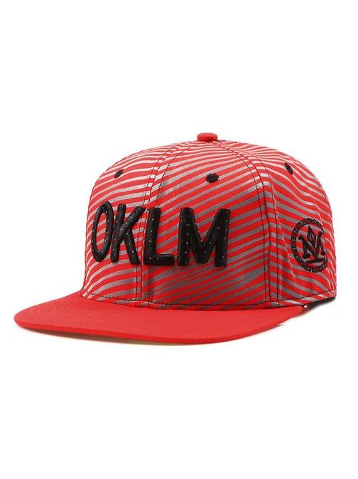 OKLM červená snapback šiltovka